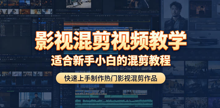 影视混剪视频教学，适合新手小白的混剪教程，快速上手制作热门影视混剪作品昊趣阁资源网昊趣阁资源网