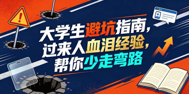某公众号付费文章：大学生避坑指南，过来人血泪经验，帮你少走弯路昊趣阁资源网昊趣阁资源网