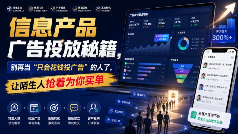 信息产品广告投放秘籍,别再当“只会花钱投广告”的人了,让陌生人抢着为你买单【原创双语字幕】昊趣阁资源网昊趣阁资源网