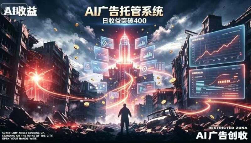 AI智能广告，全自动化运行，单日可达400+，小白新手0基础上手【揭秘】昊趣阁资源网昊趣阁资源网