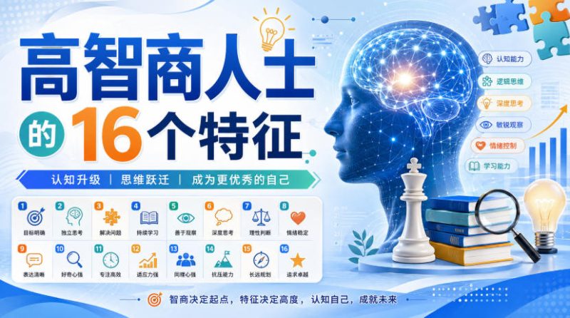 付费文章:高智商人士的16个特征昊趣阁资源网昊趣阁资源网