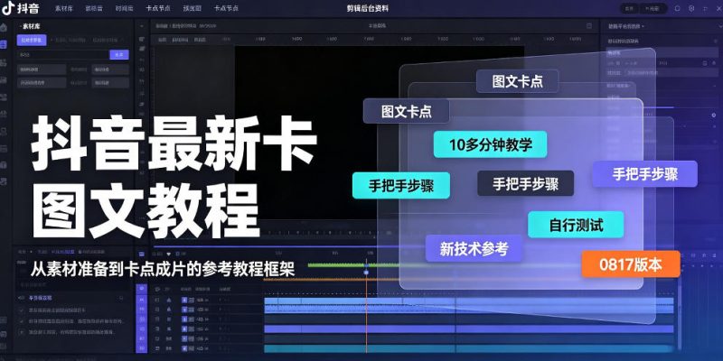 抖音最新卡图文涨粉教程,10多分钟手把手教学,有需要自测,0817新技术昊趣阁资源网昊趣阁资源网