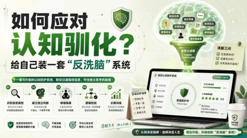 付费文章:如何应对认知驯化?给自己装一套“反洗脑”系统昊趣阁资源网昊趣阁资源网