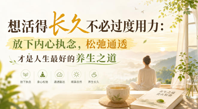 付费文章:想活得长久不必过度用力:放下内心执念,松弛通透才是人生最好的养生之道昊趣阁资源网昊趣阁资源网