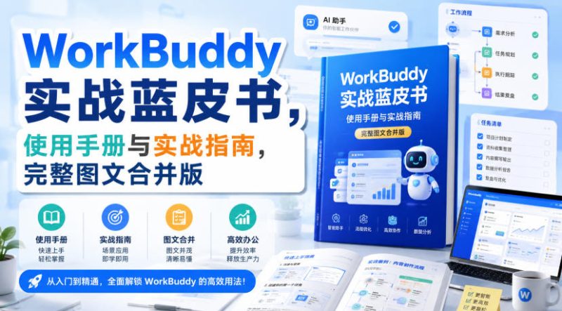 WorkBuddy实战蓝皮书,使用手册与实战指南,完整图文合并版昊趣阁资源网昊趣阁资源网