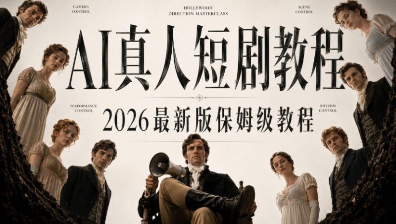 AI真人短剧制作全流程,AI视频大佬专为零基础研制的AI短剧教程,保姆级教程,新手一学就会!昊趣阁资源网昊趣阁资源网