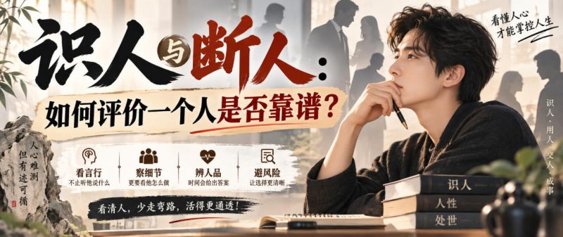 付费文章：识人与断人：如何评价一个人是否靠谱？昊趣阁资源网昊趣阁资源网