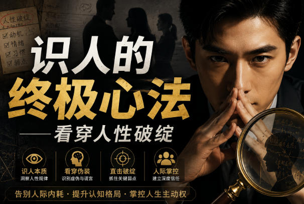 付费文章:识人的终极心法——看穿人性破绽昊趣阁资源网昊趣阁资源网